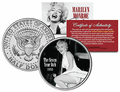 Marilyn Monroe *the Seven Year Itch* Movie Jfk Kennedy Half Dollar Coin Licensed