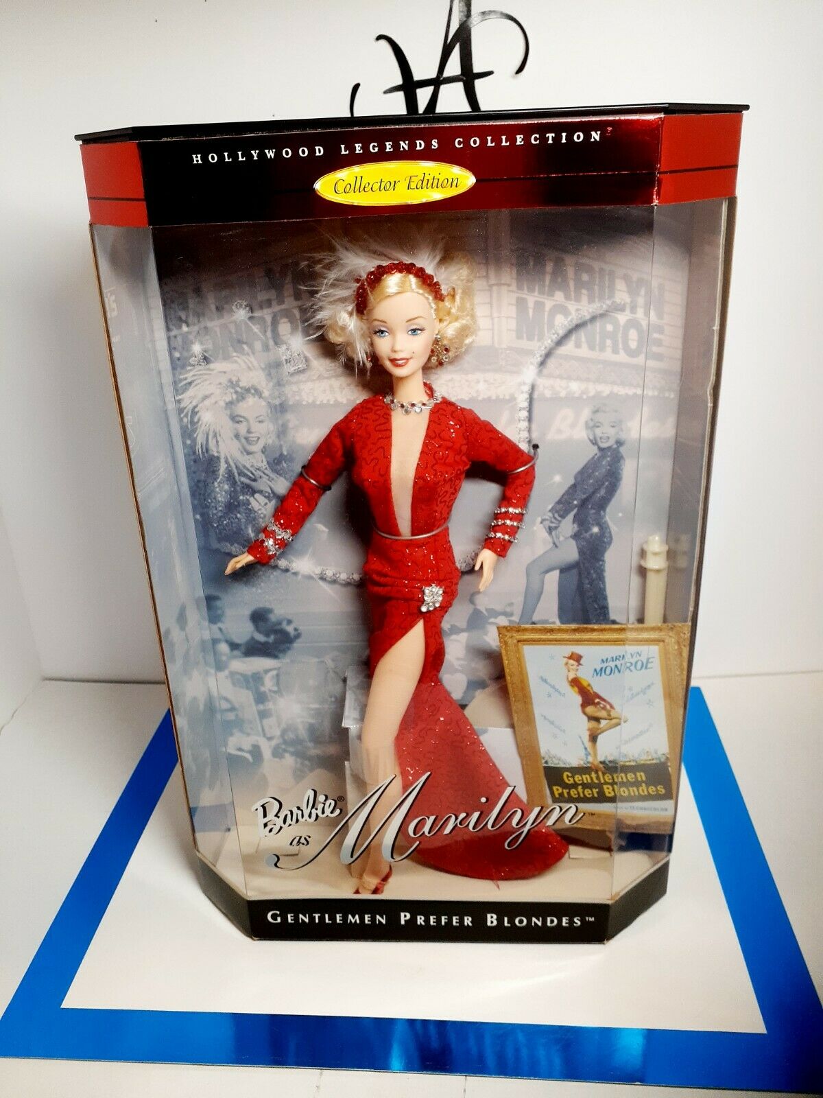 Barbie As Marilyn Monroe Gentlemen Prefer Blondes Red Dress 1997 #17452