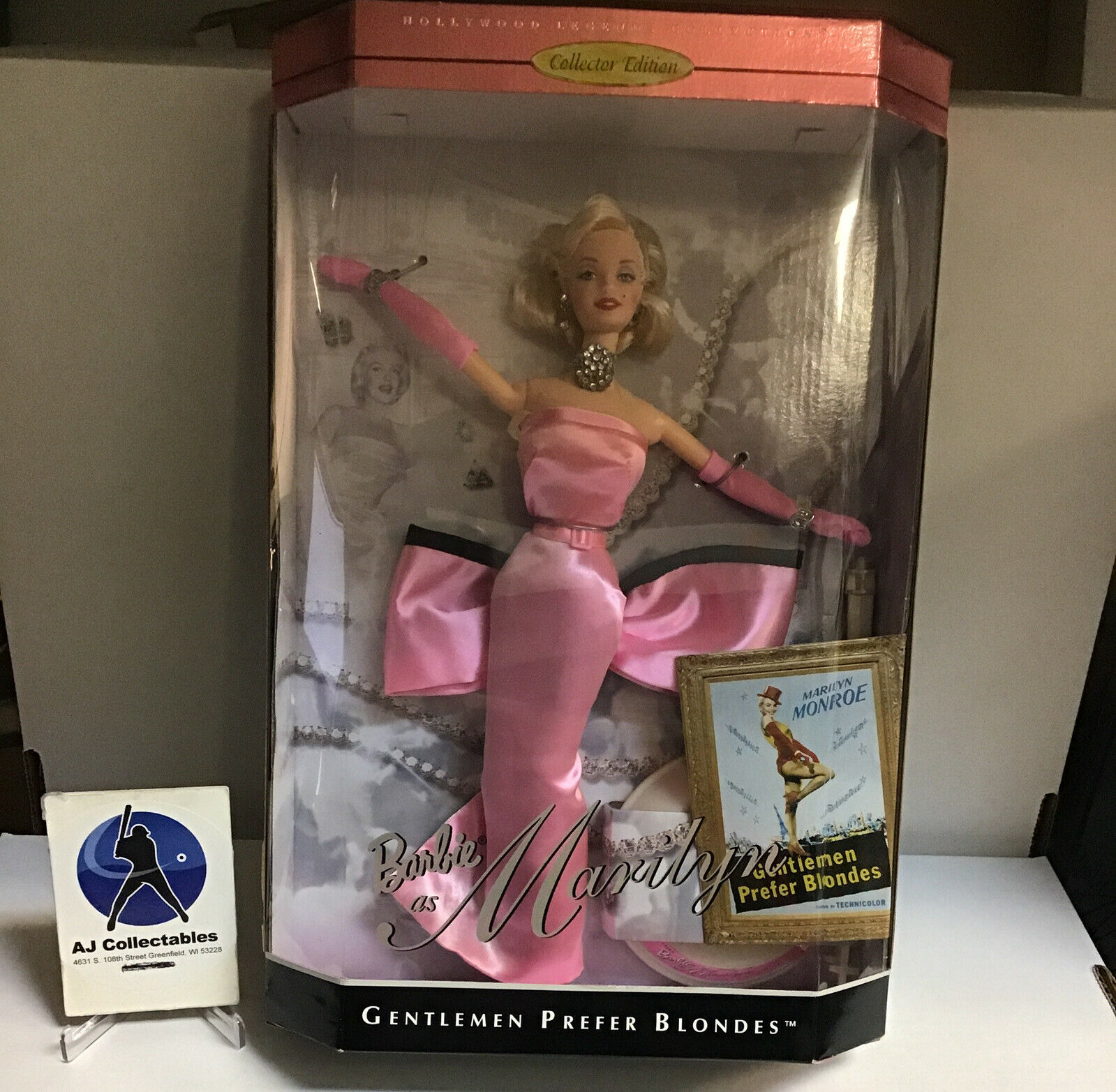 Barbie Marilyn Monroe Collectors Doll In Original Pkg 1997 Mattel X4 J2
