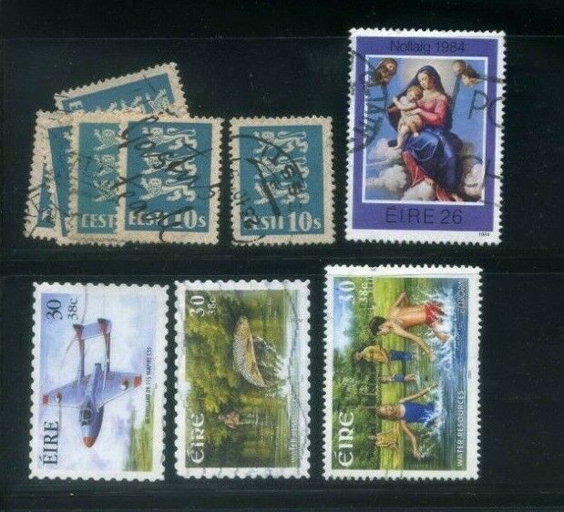 10 Piece Ireland Postage Stamps Collection Ten82