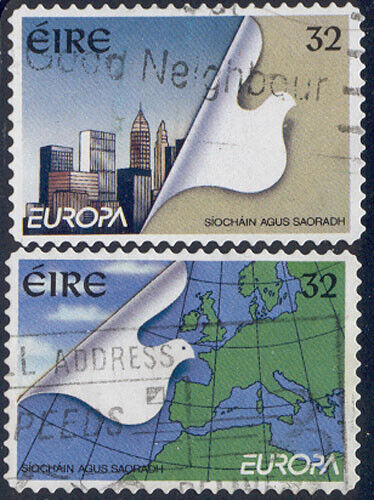 Ireland - 2 Used Europa Stamps #962-3 Cv 4.00 Lot #96